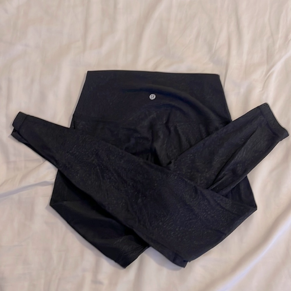 Lululemon black confetti print leggings!